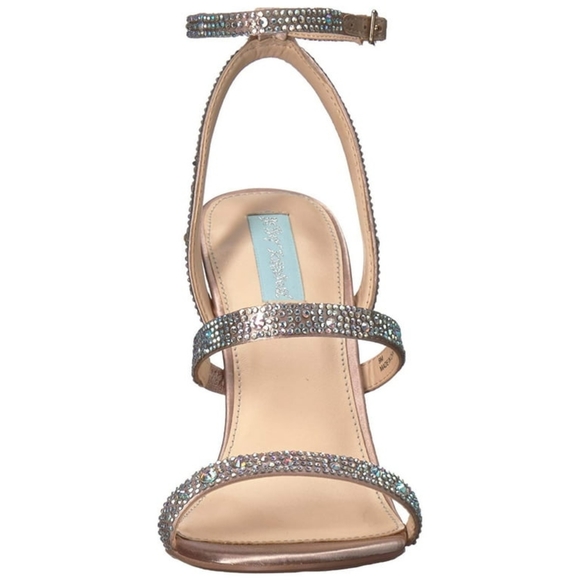 Blue by Betsey Johnson Women's Sb-Aubry Heeled Sandal, Champagne size 7.5 - Picture 5 of 7